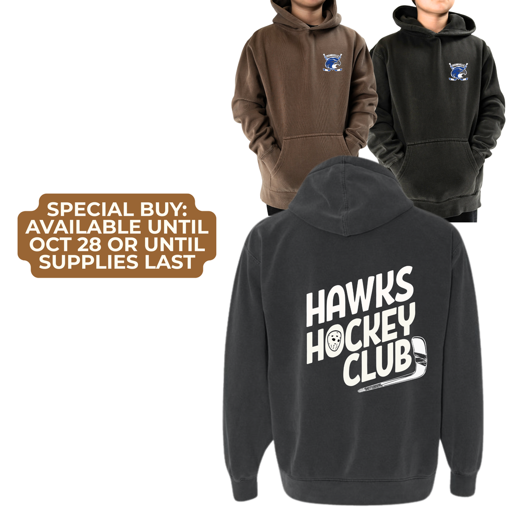 YOUTH Hawks Hockey Club/Back with Logo/Front