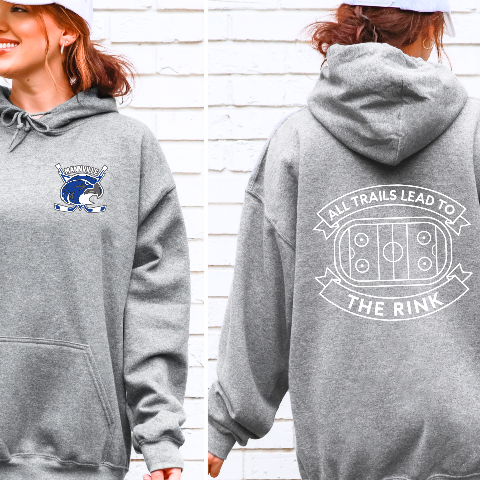 ADULT All Trails Lead to the Rink with Logo