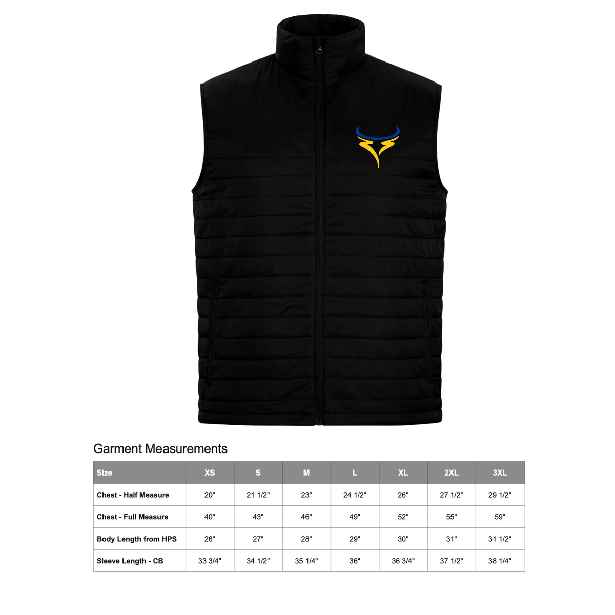 Adult Puffer LONGHORNS Jacket/Vest