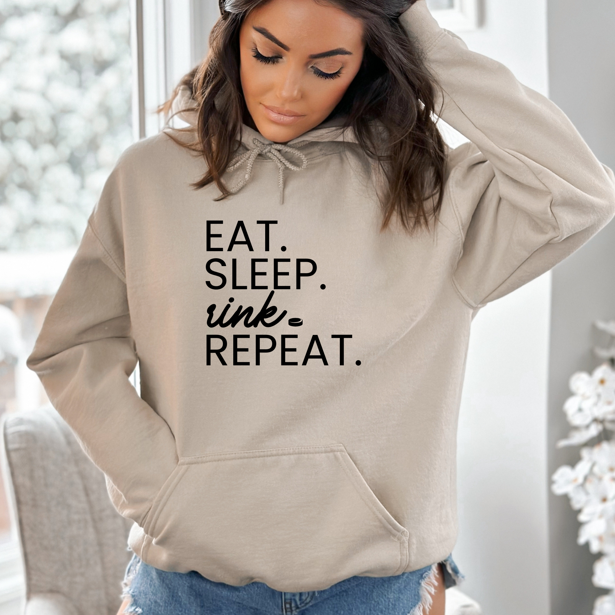 Eat Sleep Rink Repeat Hoodie