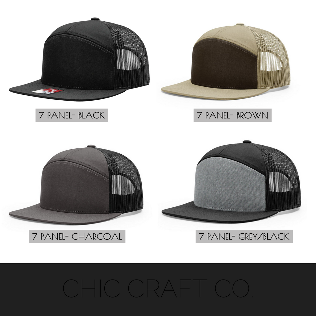 7 Panel Mesh Snapback- Adult
