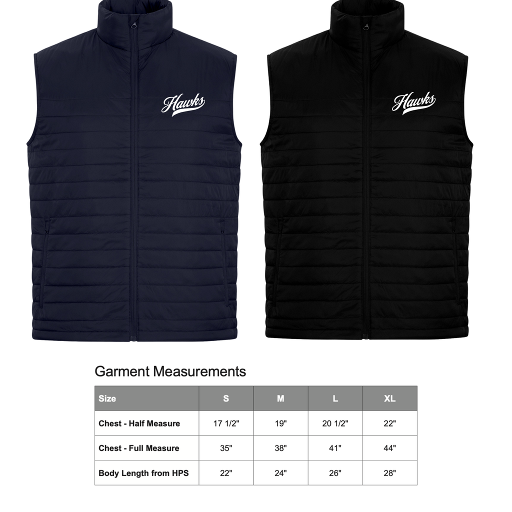 Youth Puffer Hawks Jacket/Vest