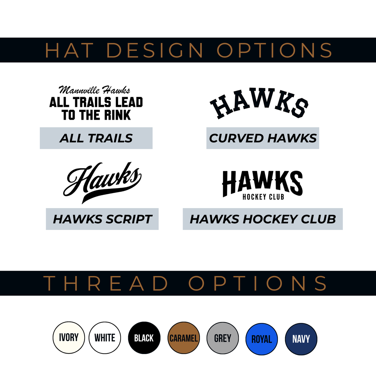 HAWKS Adult 5 Panel Trucker Snapback