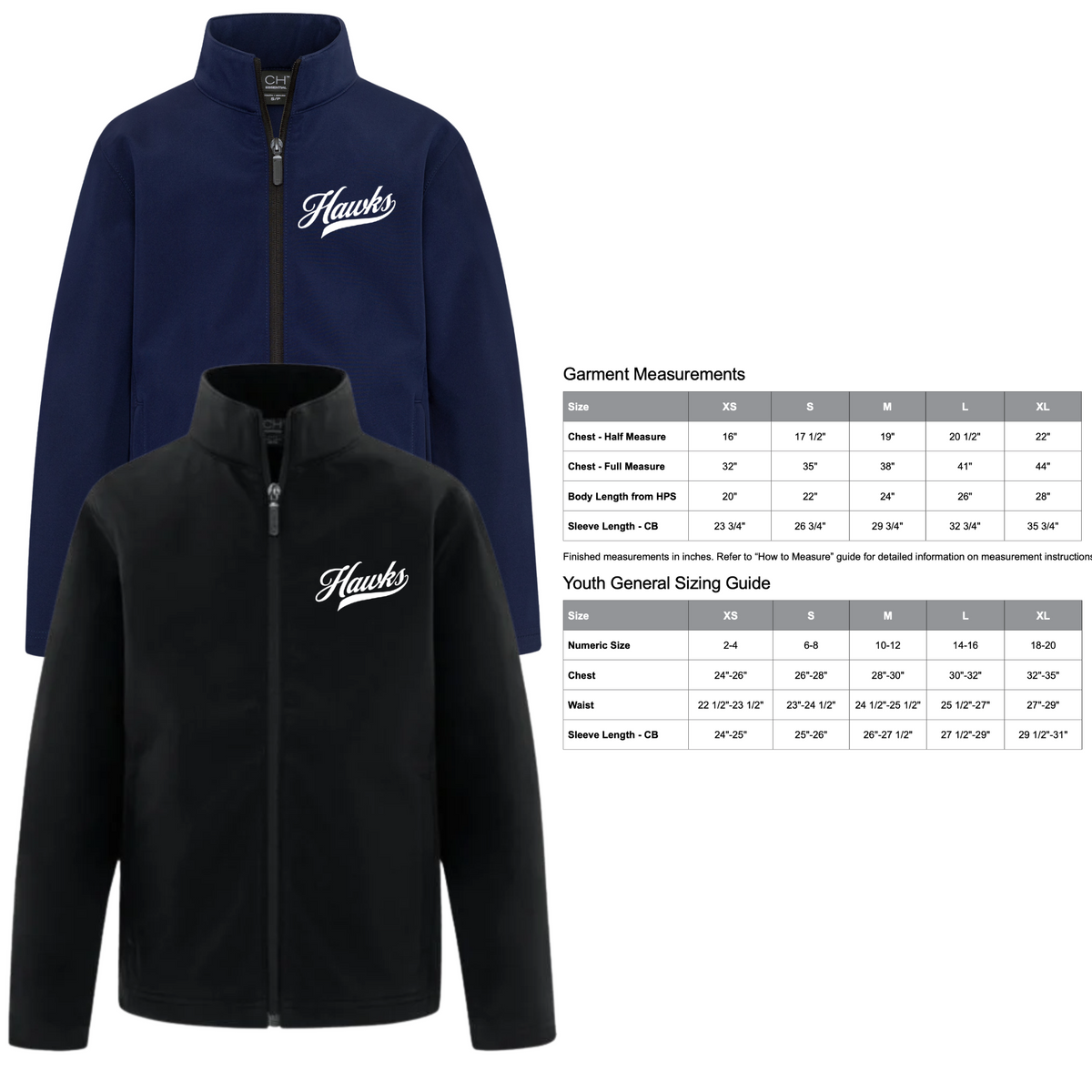 Youth Soft Shell Hawks Jacket