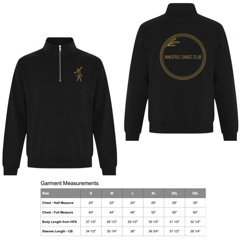 Adult 1/4 Zip- Dancer Logo Hoodie