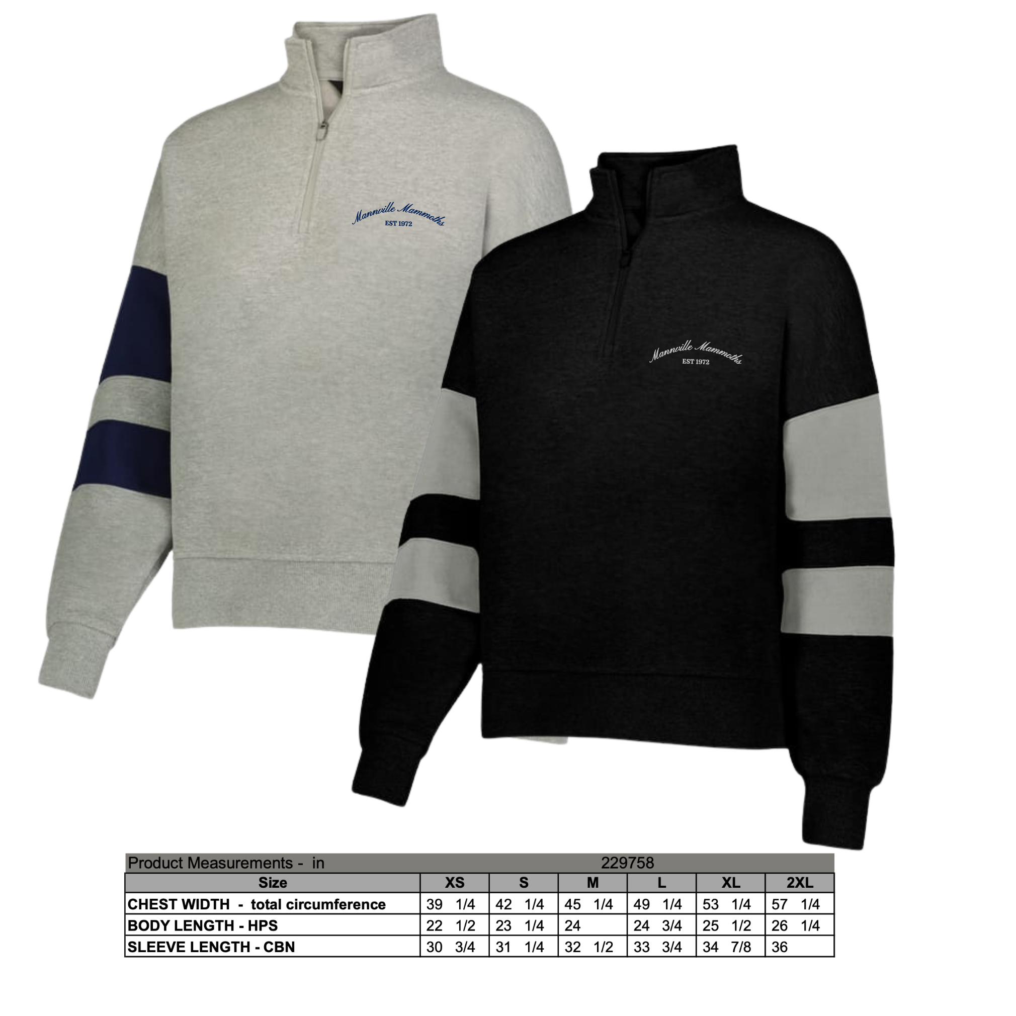 LADIES 1/4 Zip Sweatshirt- 2 Embroidery Designs!