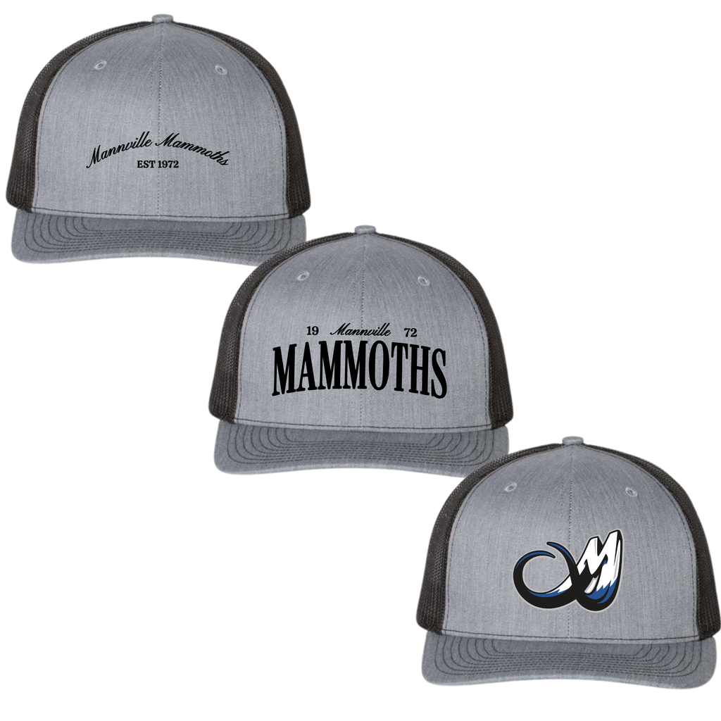 MAMMOTHS Adult Curved Brim Snapback- 3 Embroidery Designs!