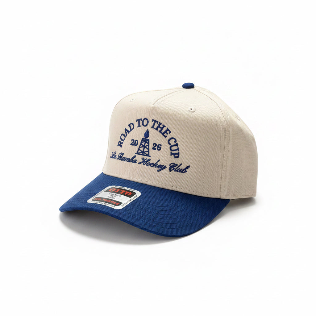 Road To The Cup Snapback with blue brim