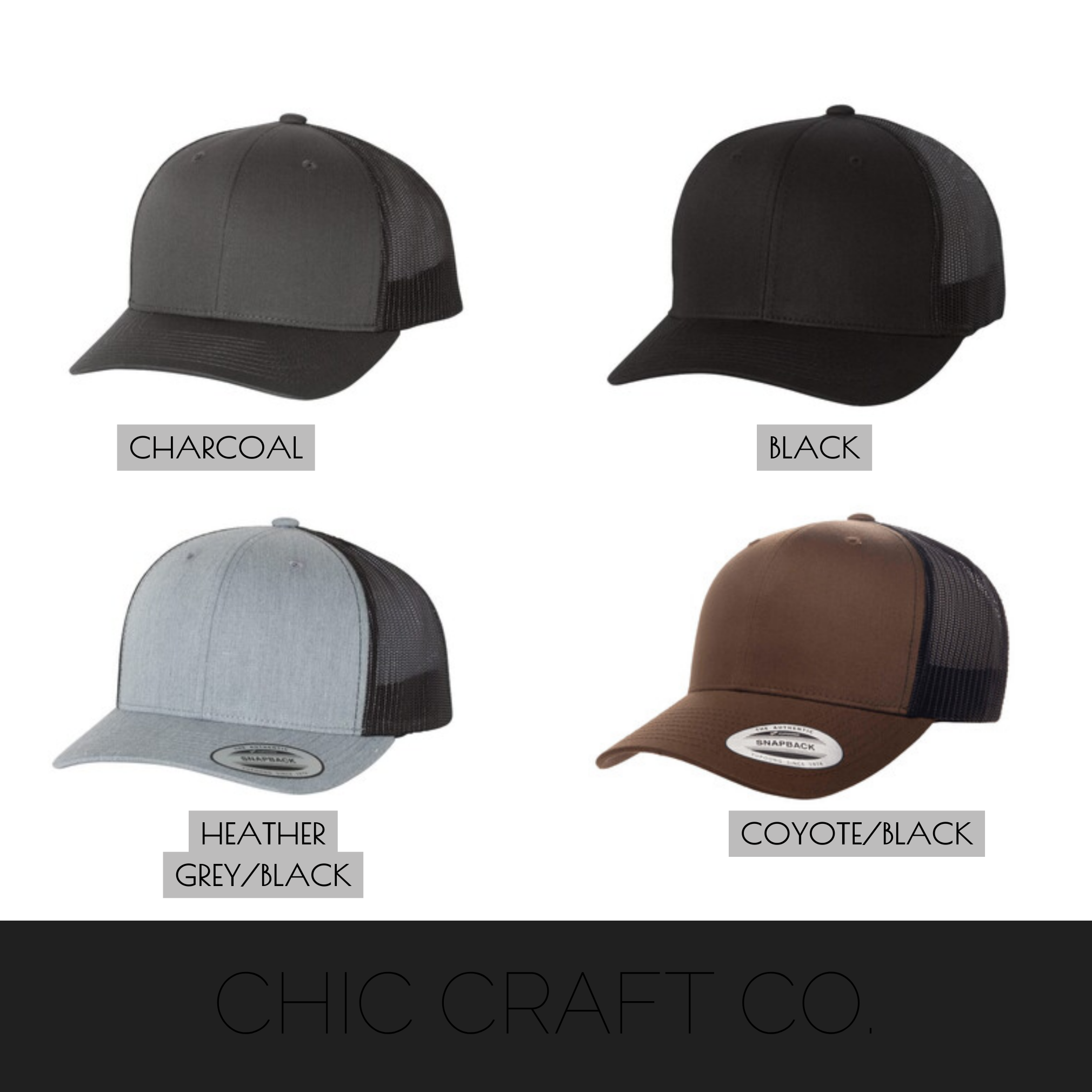 HAWKS Adult Curved Brim Snapbacks- 6 designs!